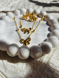 Stainless Steel Bow Tie Jewelry Set