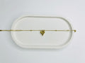 Golden Stainless Steel Minimal Heart Bracelet