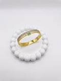 Stainless Steel Green Onyx Hand Cuff Bracelet