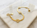 Stainless Steel Triple Flower Bracelet