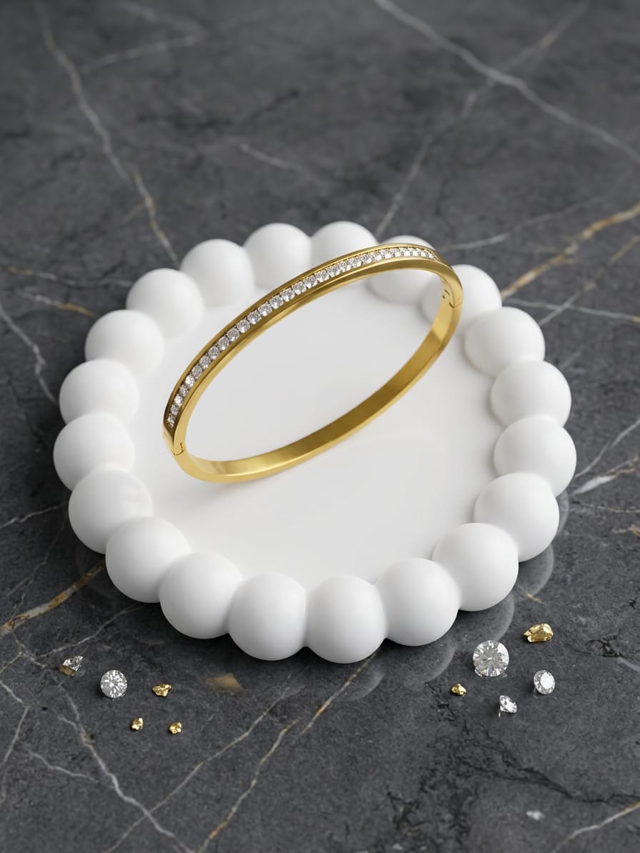 Stainless Steel Pearl Cuff Bracelet