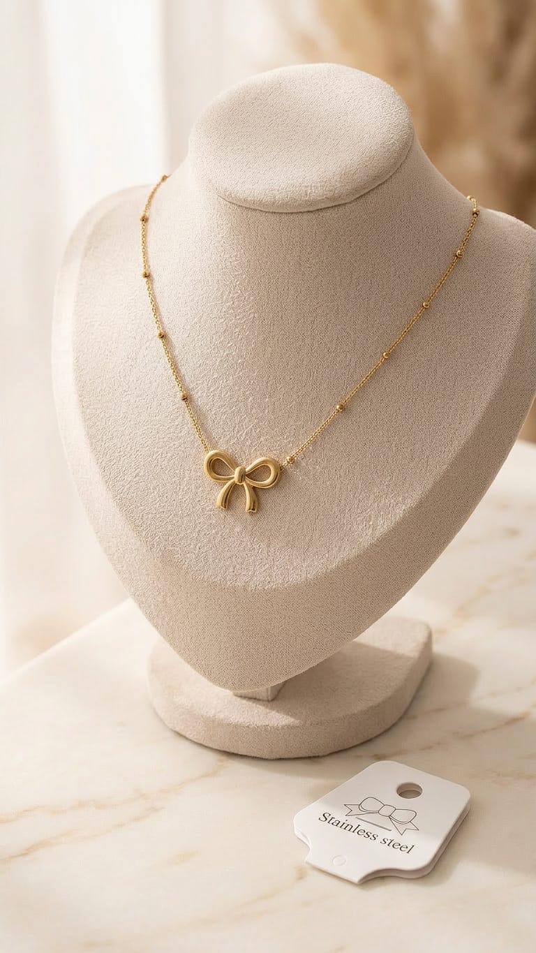 Bow Tie Pendant Necklace