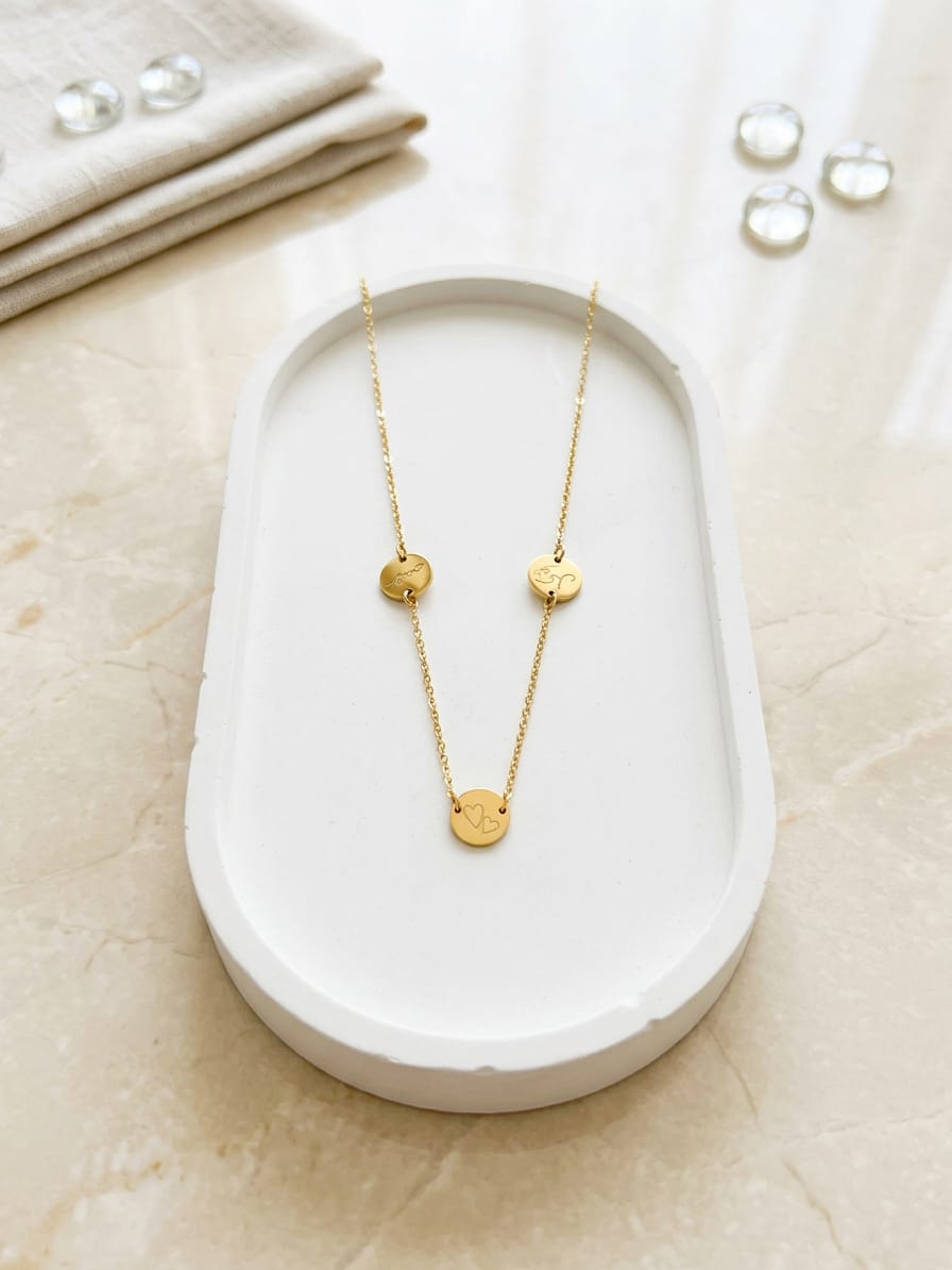 Stainless Steel Urdu Zodiac Pendant Necklace