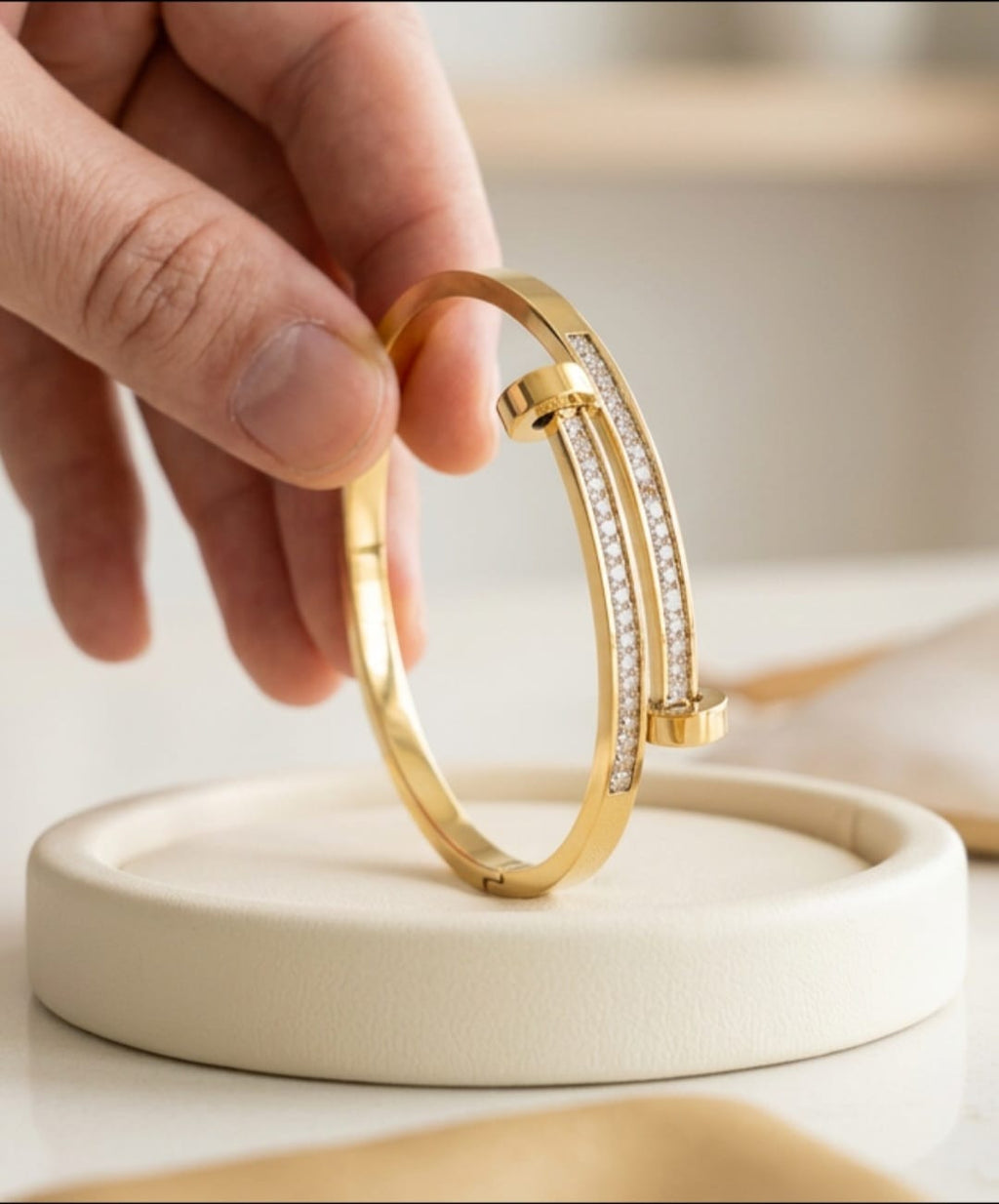 Celestia Double-Line Nail Bracelet